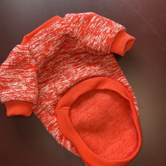 Salmon Orange Basic Pet Sweatshirt - Picture 3 of 4